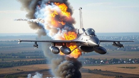 Rusya, Ukrayna'da ABD yapımı F-16 savaş uçağını düşürdü - dunya