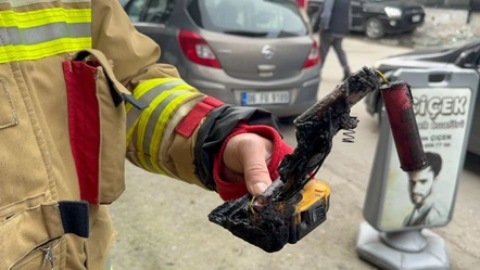 Şarjda unutuldu, bomba gibi patladı! Yangın tüpünü alan koştu - Yaşam