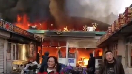 Çin'de pazar yerinde korkunç yangın! Çok sayıda ölü ve yaralı var - gundem