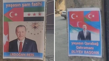 Esad'ın destekçisi İran'da asılan afişler yankı uyandırdı! ''Şam Fatihi Erdoğan'' - Dünya