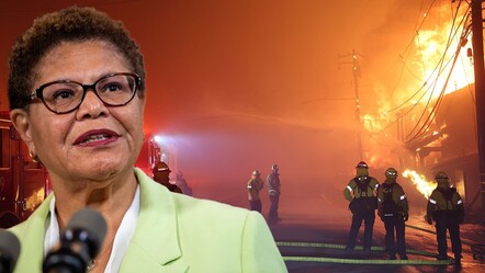 Los Angeles yangın yeri, belediye başkanı gezide! - dunya