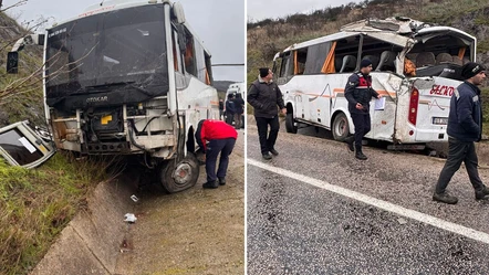 Balıkesir'de işçileri taşıyan servisi devrildi! Çok sayıda yaralı var - Gündem