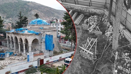 Tokat meydanından türbe ve mezarlar çıktı! Gülbahar Hatun Camii restorasyonunda yeni karar - Kültür - Sanat