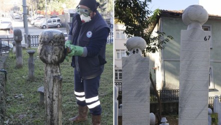 Pilot bölge tamamlandı, tarihi mezar taşları gün yüzüne çıktı - Kültür - Sanat