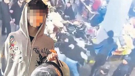 Kadıköy bit pazarında kan donduran olay! 