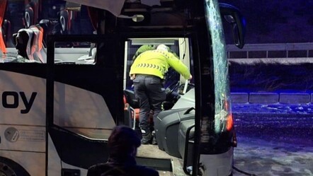 Yolcu otobüsü istinat duvarına sürtünerek durabildi - gundem