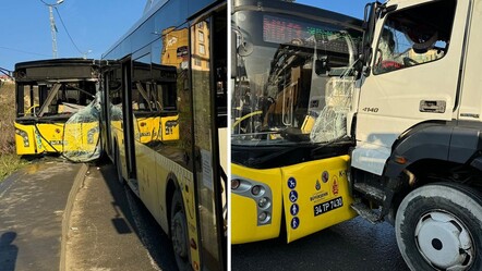 İstanbul'da 3 İETT otobüsü ve mikser birbirine girdi! Yaralılar var - gundem
