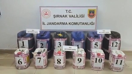 Şırnak'ta 'Narkokapan-11' operasyonu! 375 litre metamfetamin ele geçirildi - Gündem