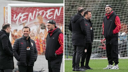 Mauro Icardi'den Galatasaray idmanına ziyaret! Okan Buruk ile görüştü - spor