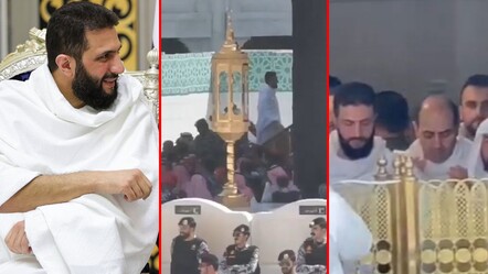 Suriye lideri Ahmed Şara Kabe'de! Eşiyle birlikte umre ibadetini yaptı - gundem