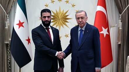 Ankara'da tarihi anlar! Cumhurbaşkanı Erdoğan-Şara görüşmesi sona erdi - gundem