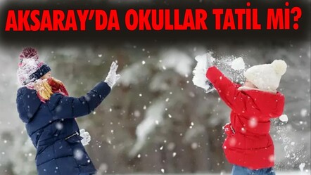 Aksaray'da okullar tatil mi? MGM vatandaşları kar yağışı için uyardı - haberler