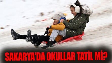 Sakarya'da okullar tatil mi son dakika? Eğitime kar engeli - haberler