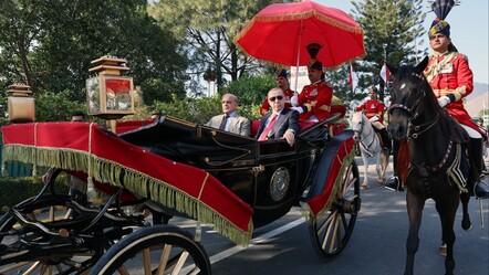 Cumhurbaşkanı Erdoğan Pakistan'daki resmi devlet yemeğine faytonla gitti - gundem