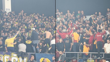 Fenerbahçe Beko - Galatasaray derbisi yarıda kaldı! Hakemler soyunma odasına gitti - spor