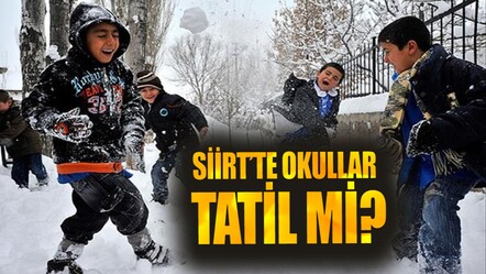 Siirt'te okullar tatil mi? 14 Şubat 2025 Cuma valilikten kar tatili açıklaması  - haberler