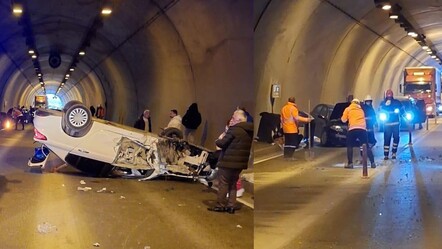 Ordu tünelinde korkunç kaza! İki araç kafa kafaya çarpıştı, çok sayıda yaralı var - gundem