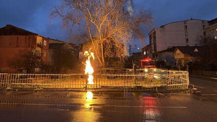 Kocaeli'de metan gazı yangını! Saatlerdir sürüyor, işçiler müdahale etti - gundem