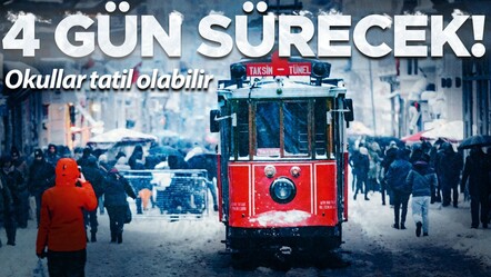 İstanbul'da 30 cm kar! 4 gün göz gözü görmeyecek, okullar tatil olabilir - yasam