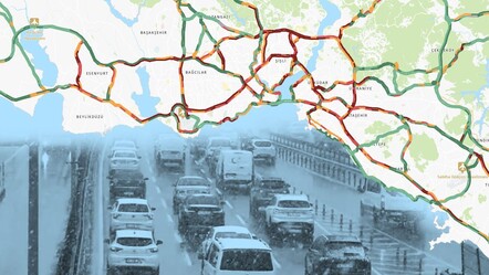 İstanbul'da kar etkisini artırdı, trafik yoğunluğu yüzde 90'ı aştı - gundem