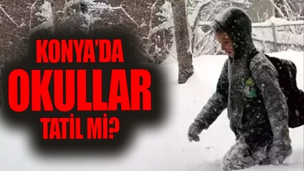 Konya'da okullar tatil mi? 20-21 Şubat Perşembe Konya'da kar tatili var mı? - haberler