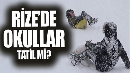 Rize'de okullar tatil mi? Rize Valiliği'nden kar tatili açıklaması geldi mi? - haberler