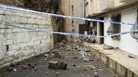 Şişli'de korkutan anlar! Toprak kayması saniye saniye görüntülendi - Yaşam