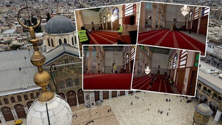 Cumhurbaşkanı Erdoğan seçmişti! Şam Emevi Camii'nin halıları serildi - gundem