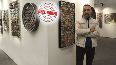 Sanat eserlerinin merkezine kitapları koyan Engin Beyaz: Kütüphanesiz bir dünya beni korkutuyor - Kültür - Sanat