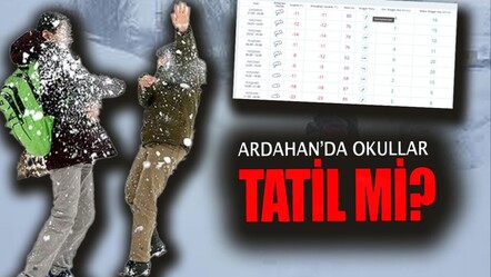 Ardahan okullar tatil mi? Son dakika kar tatili haberi - haberler