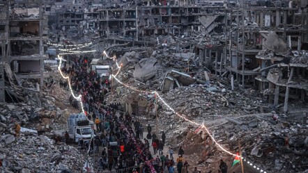 Gazze'de buruk Ramazan! Filistinliler yıkım ve enkaz arasında oruçlarını açtı - dunya