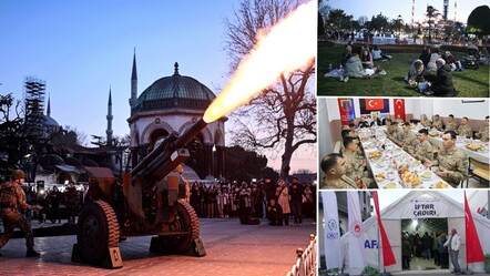 Yurtta ilk iftar heyecanı! Sultanahmet'te top patladı, ilk oruçlar açıldı - dunya