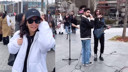 Fatma Turgut'la sokak müzisyenlerinin düeti sosyal medyayı yıktı geçti! İzleyen bir daha izledi - magazin