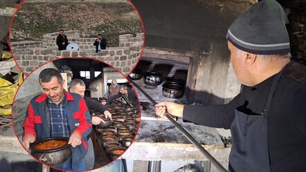 Bu keşkek başka! Yılda bir ay kurulan özel fırınlarda pişiyor, davulla haber veriliyor - yasam