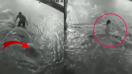 Girdaba girdi, metrelerce sürüklendi! 5 yaşındaki çocuk faciayı yaşadı - dunya