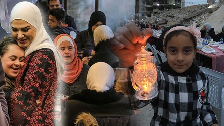 Down sendromlular Şam'da oruç açtı! Türkiye enkaza dönen mahallede ramazan coşkusunu yaşatıyor - haberler