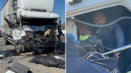 Otoyolda trajik kaza: Kamyon ile tır dorsesi arasında kalan şoför hayatını kaybetti - GÜNCEL
