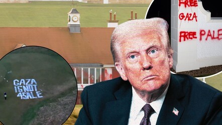 Trump'ın milyon dolarlık golf sahasına devasa yazı! 