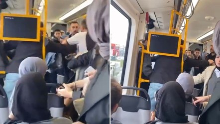 Metroda tekme tokat kavga! Küfürler havada uçuştu - Gündem