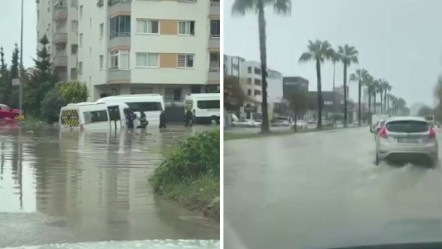 Adana'yı sağanak vurdu! Yollar göle döndü, araçlar mahsur kaldı - Gündem