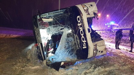Afyonkarahisar'da yolcu otobüsü şarampole devrildi! Ölü ve yaralılar var - gundem