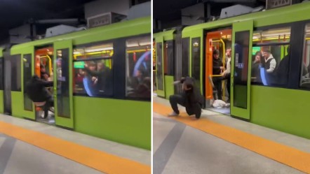 Yaşlı adama hakaret etti! Tekme tokat dövülüp metrodan atıldı - Gündem