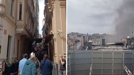 Tarihi Suriye Pasajı yanıyor! Çok sayıda ekip Beyoğlu'na sevk edildi - Gündem