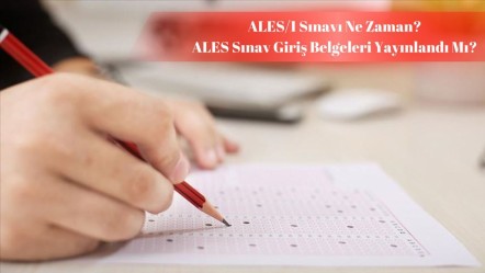 ALES/1 ne zaman, saat kaçta? Sınav giriş belgeleri o tarihte yayınlanacak! - Haberler