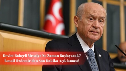 Devlet Bahçeli ne zaman mesaiye başlayacak? MHP’li İsmail Özdemir açıkladı! - gundem