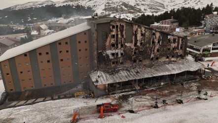 Uludağ'daki otel yangınında 1 gözaltı! - gundem