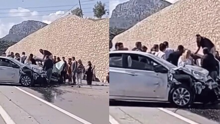 Bayram trafiğinde dikkatsizlik faciayı beraberinde getirdi! 3 araç birbirine girdi, 1 ölü 9 yaralı - haberler
