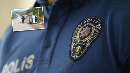 Bayram trafiğinde yürekleri yakan haber! Polis memuru devrilen araçta hayatını kaybetti - haberler