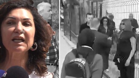 Kıbrıs'taki başörtüsü skandalı büyüyor! Sendika başkanı Türk Büyükelçiliği önünde tehditler savurdu - gundem