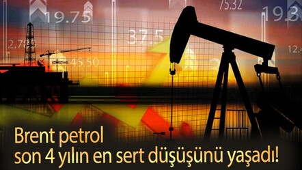 Brent petrol son 4 yılın en sert düşüşünü yaşadı! Brent petrol fiyatı ne kadar? - dunya